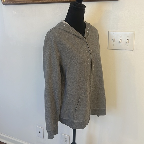 New York and Company Cotton Zip Up, Sz. XL. - Picture 8 of 13